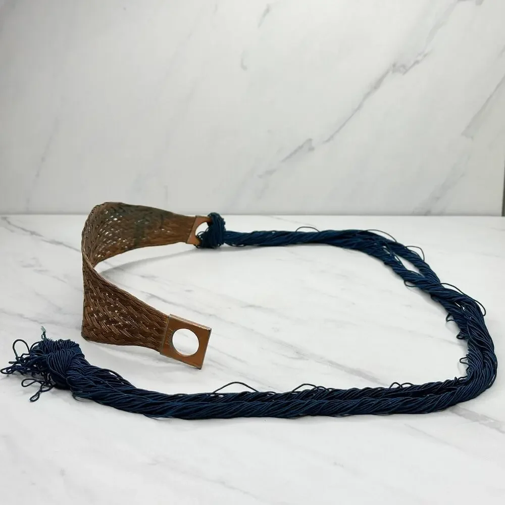 Boho Braided Wire Tie Belt Size XS Small Womens